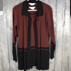 Exclusively Misook Womens XS Jacket Cardigan Tank Set Acrylic